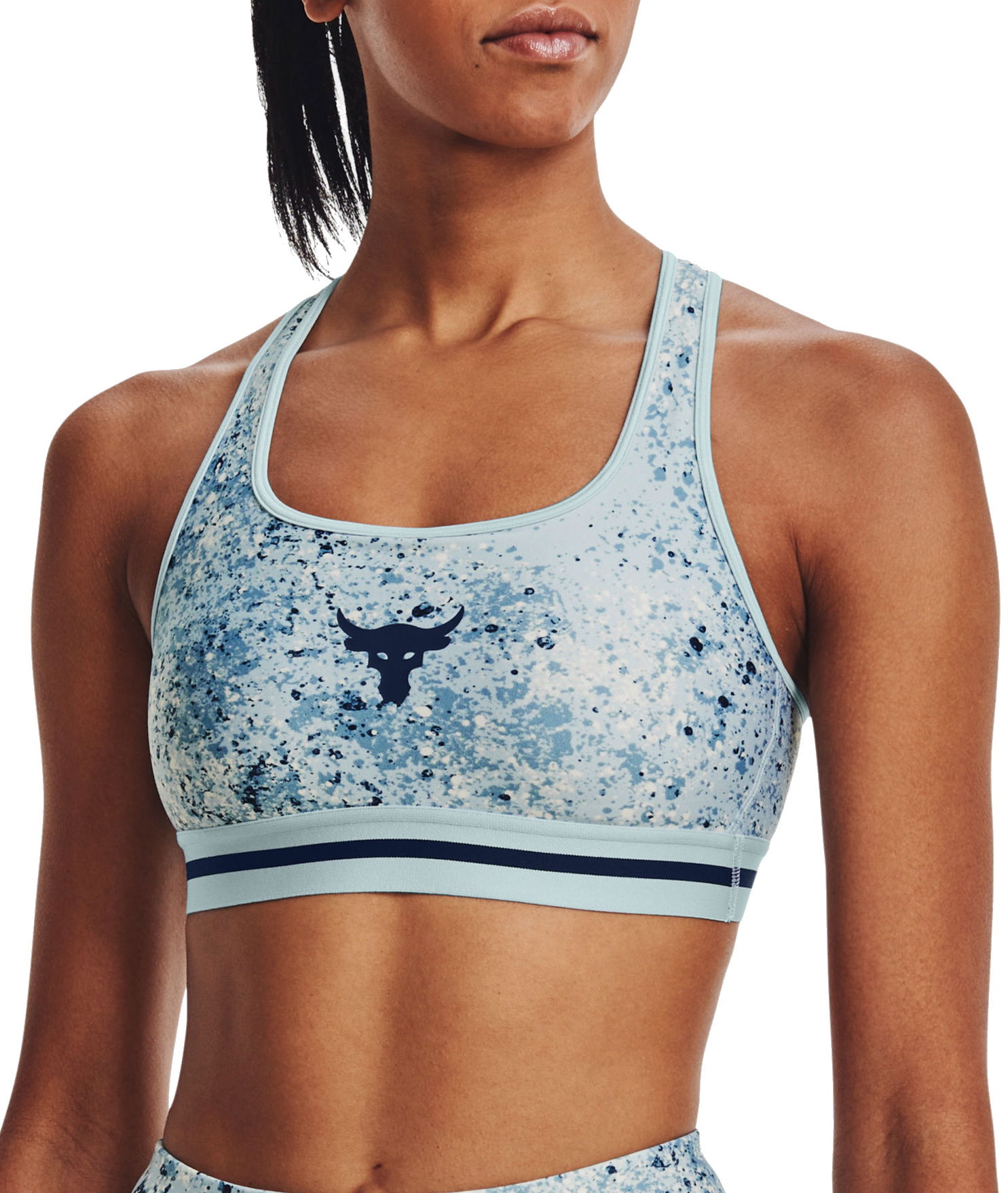 Podprsenka Under Armour Project Rock Printed Sports Bra Modrá | 1371365-478, 0