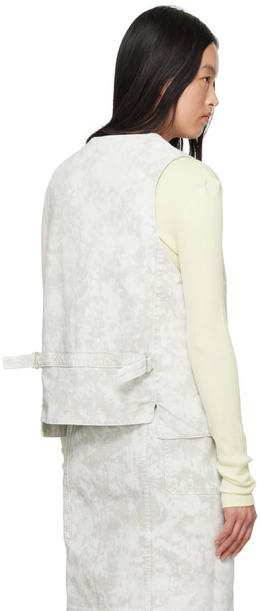 Vesta LEMAIRE Lemaire Acid-Washed Denim Vest Biela | OW1071 LD1012, 2