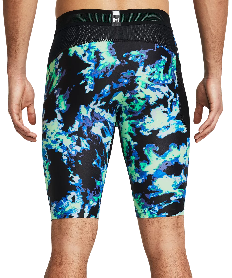 Šortky Under Armour HeatGear® Iso-Chill Printed Long Shorts Modrá | 1383778-299, 1