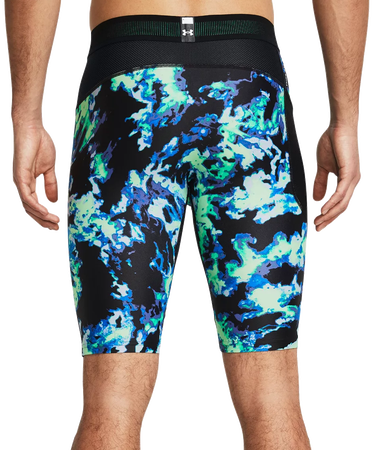 Šortky Under Armour HeatGear® Iso-Chill Printed Long Shorts Modrá | 1383778-299, 1