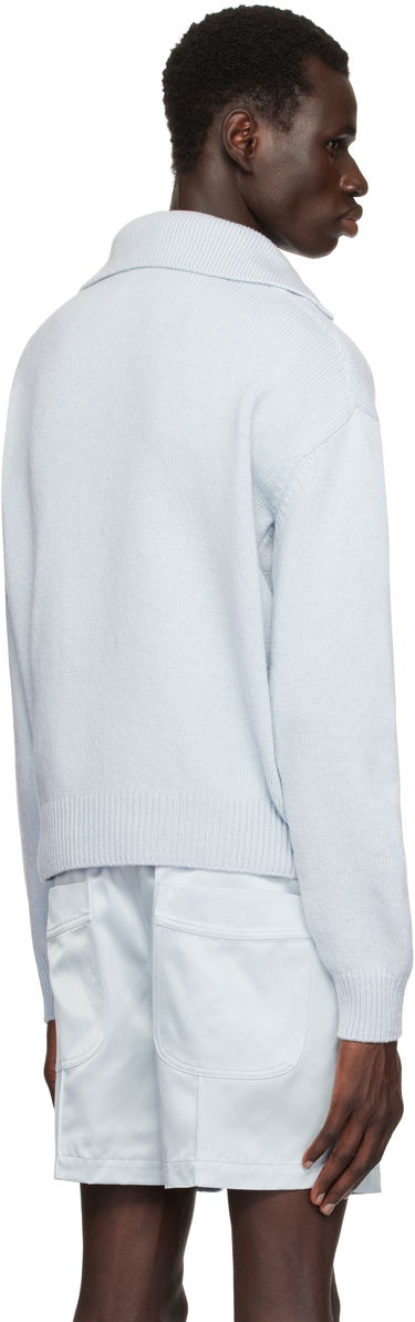 Sveter Tom Ford TOM FORD Cashmere Lambswool Polo Pullover Modrá | KPL032-YMK053S25, 2