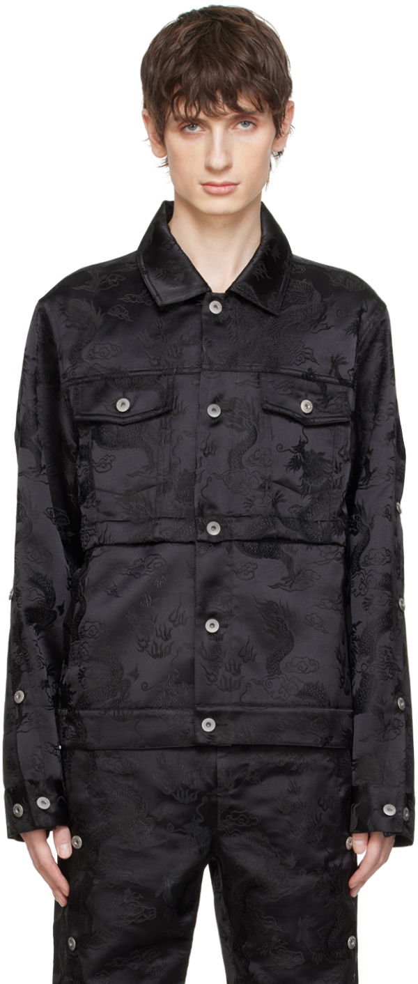 Feng Chen Wang Dragon Jacquard Convertible Jacket