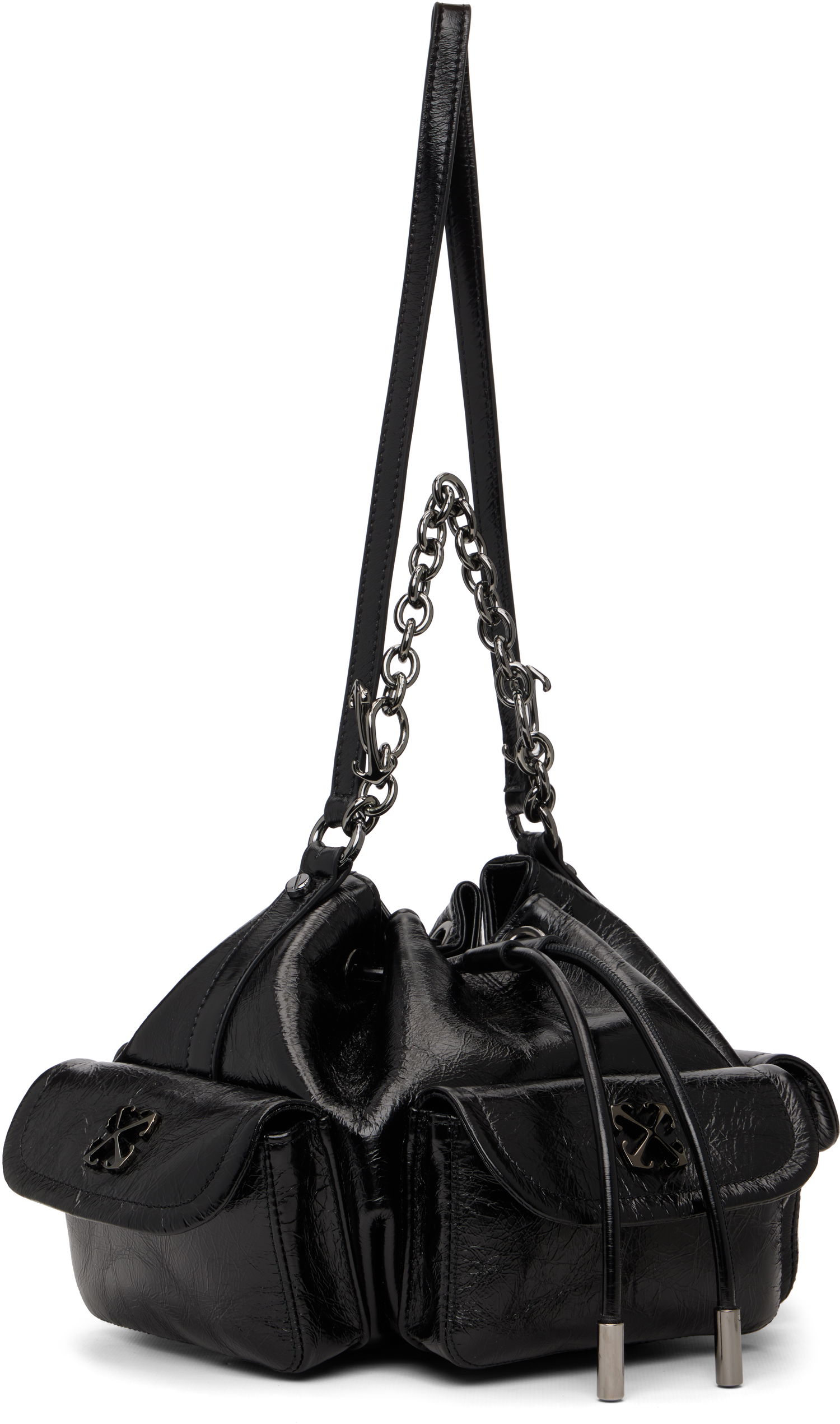 Taška cez rameno Off-White Dumbo Bucket Bag Čierna | OWMY002F25LEA0011000, 1