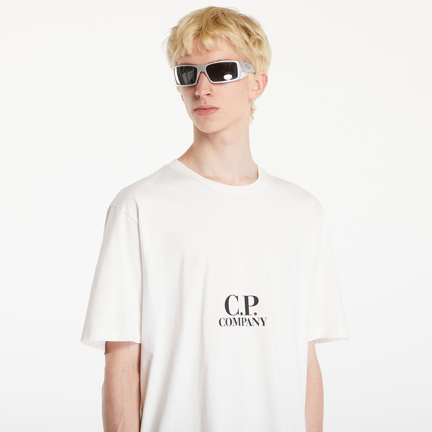 Tričko C.P. Company Short Sleeve T-Shirt White Biela | 17CMTS241A005431G-103, 1