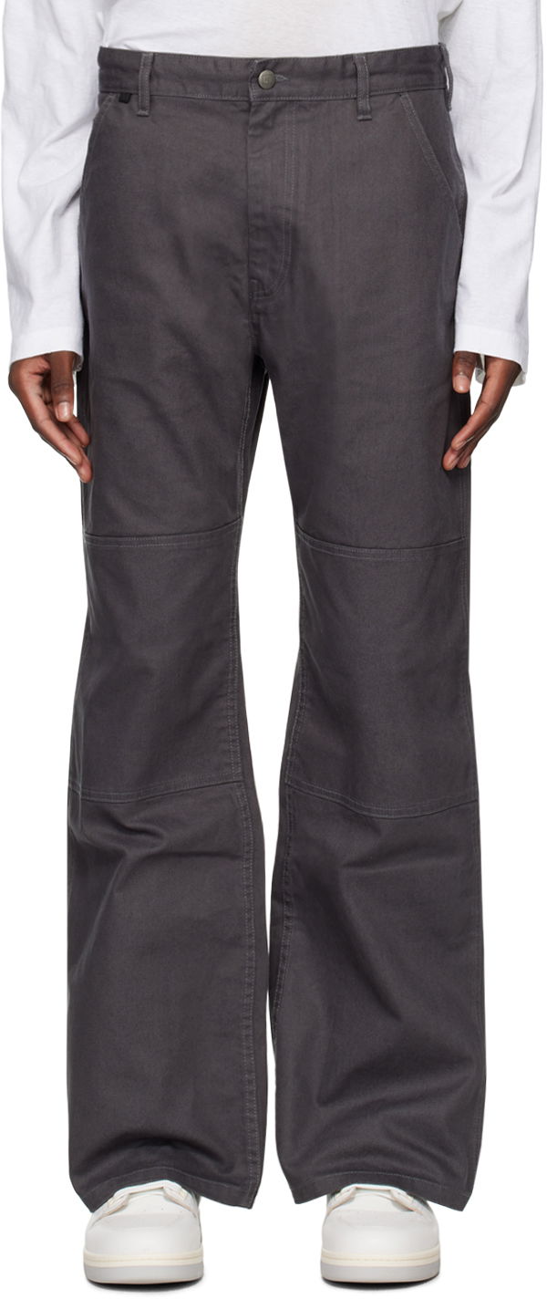 Nohavice Acne Studios Gray Patch Trousers Šedá | CK0112-, 0