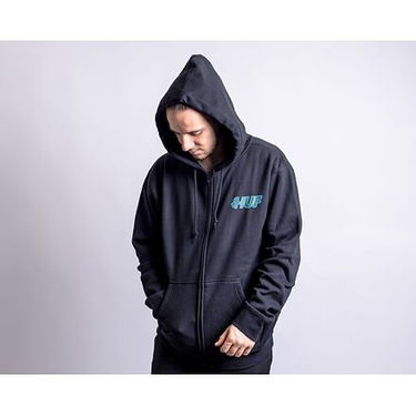 Mikina HUF Enforcer Hoodie Black Čierna | pf00522-black, 0