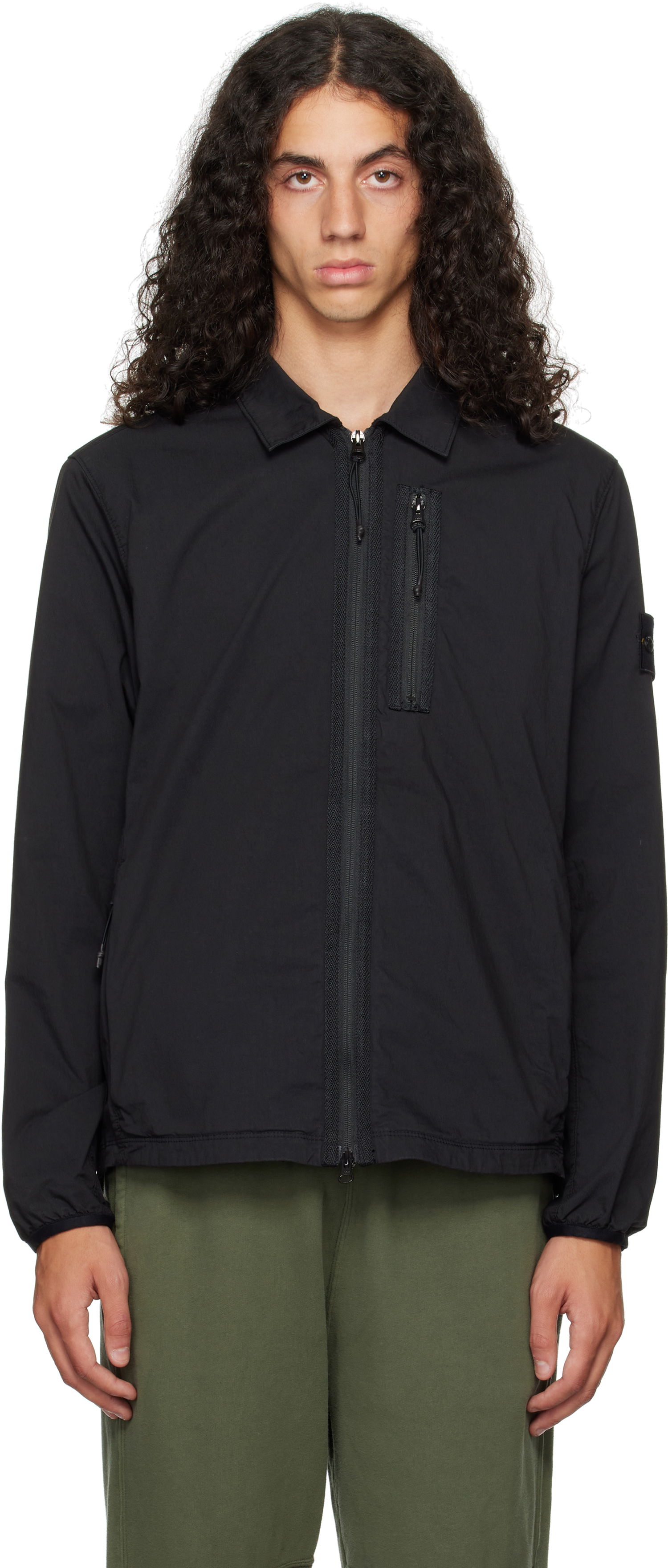 Vetrovka Stone Island Overshirt Jacket Čierna | 811511311, 0