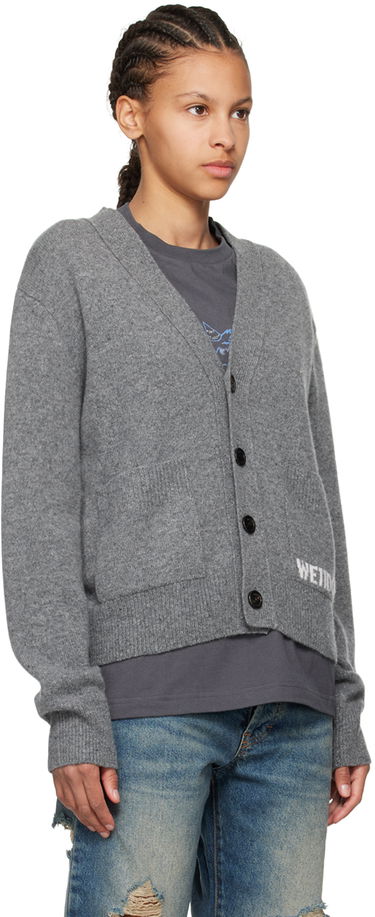 Sveter We11done We11done Patch Pocket Cardigan Šedá | WD-KC3-23-621-U-CH, 1