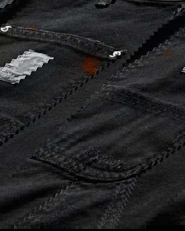 Nohavice Carhartt WIP Double Knee Pants Grind Washed Čierna | I036274 89B7, 3