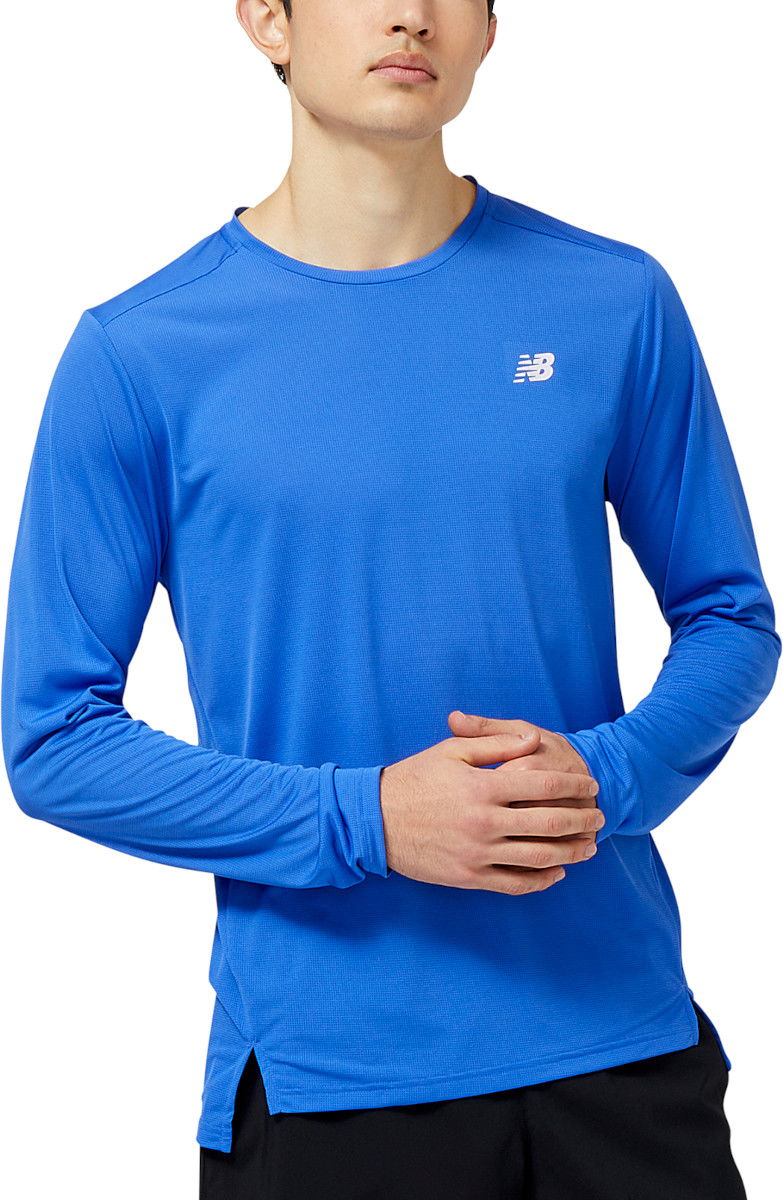 Tričko New Balance Accelerate Long Sleeve T-Shirt Modrá | mt23225-446, 0