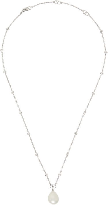 Náhrdelník Valentino Valentino Garavani VLogo Signature Pearl Pendant Necklace Metalická | 6Y2J0S48LFD, 0