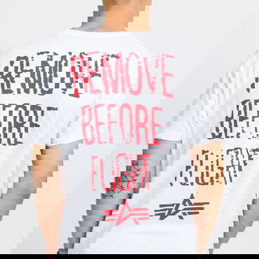 Tričko Alpha Industries RBF Moto Tee Biela | 116512 09, 3