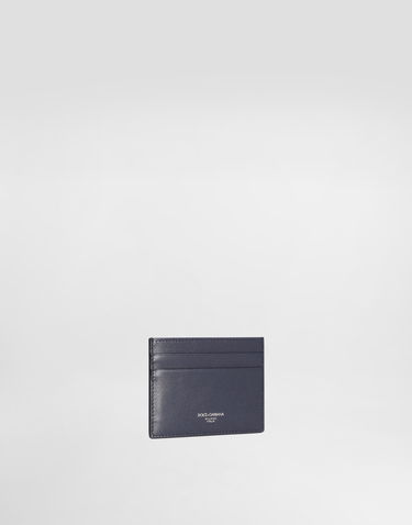 Peňaženka Dolce & Gabbana Dolce & Gabbana Calfskin Card Holder With Logo Navy | BP0330AV95680658, 1