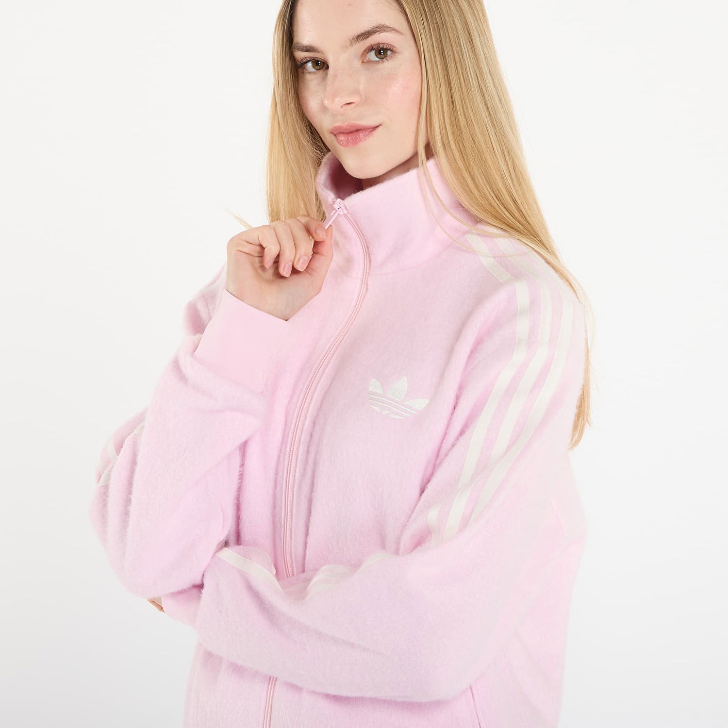 Mikina adidas Originals Mohair Fb Track Top Ružová | KS7778, 1