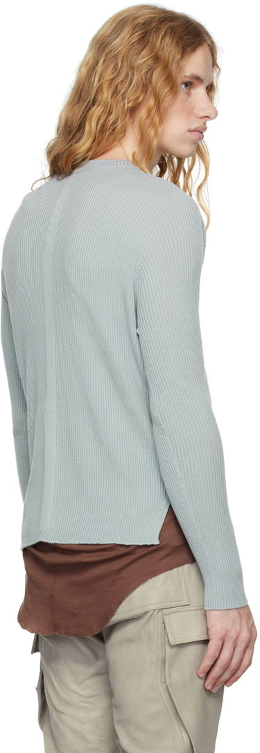 Sveter Rick Owens Rick Owens Porterville Ribbed Geo Sweater Šedá | RU02D6639 RIBM, 2