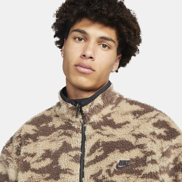 Mikina Nike Club Fleece+ Full-Zip Reversible Winterized Top Hnedá | DQ4884-010, 3