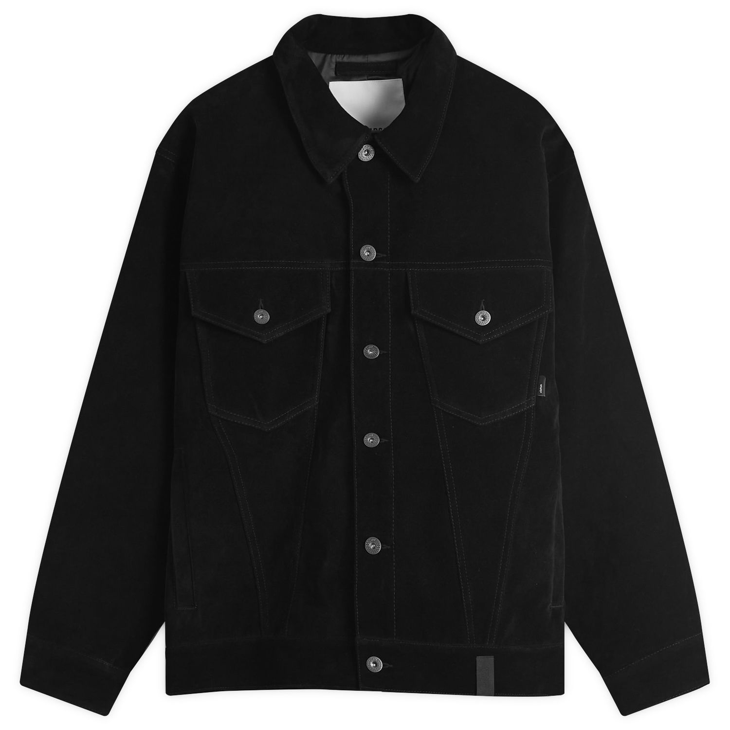 Bunda WTAPS Synthetic Suede Trucker Jacket Čierna | 242CWDT-JKM01-BLK, 0
