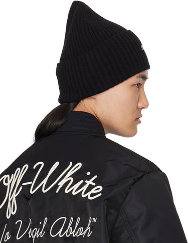 Kulicha Off-White Loose Knit Stamp Beanie Čierna | OMLC030C99KNI0021001, 2