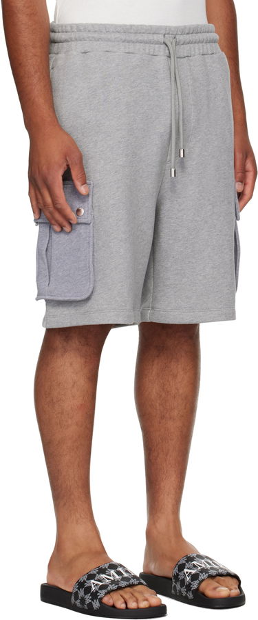 Šortky AMIRI AMIRI Stencil Cargo Shorts Šedá | AMJYSH1045, 1
