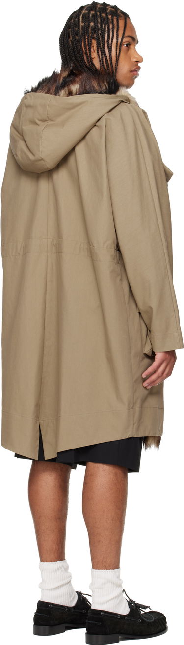 Parka Simone Rocha Simone Rocha Multi Pocket Faux Fur Lined Parka Coat Béžová | 2078B 1267, 2