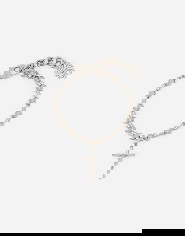 Náramok Dolce & Gabbana Silver Metal Cross Pendant Bracelet Metalická | WBQ1D2W111187655, 3