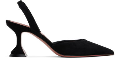 Tenisky a topánky Amina Muaddi Suede Sling Heels Čierna | HOLLI SLING 70 SUEDE, 0