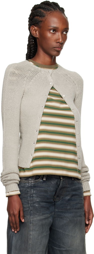 Sveter Acne Studios Acne Studios Button-Up Cardigan Šedá | A60592-, 1