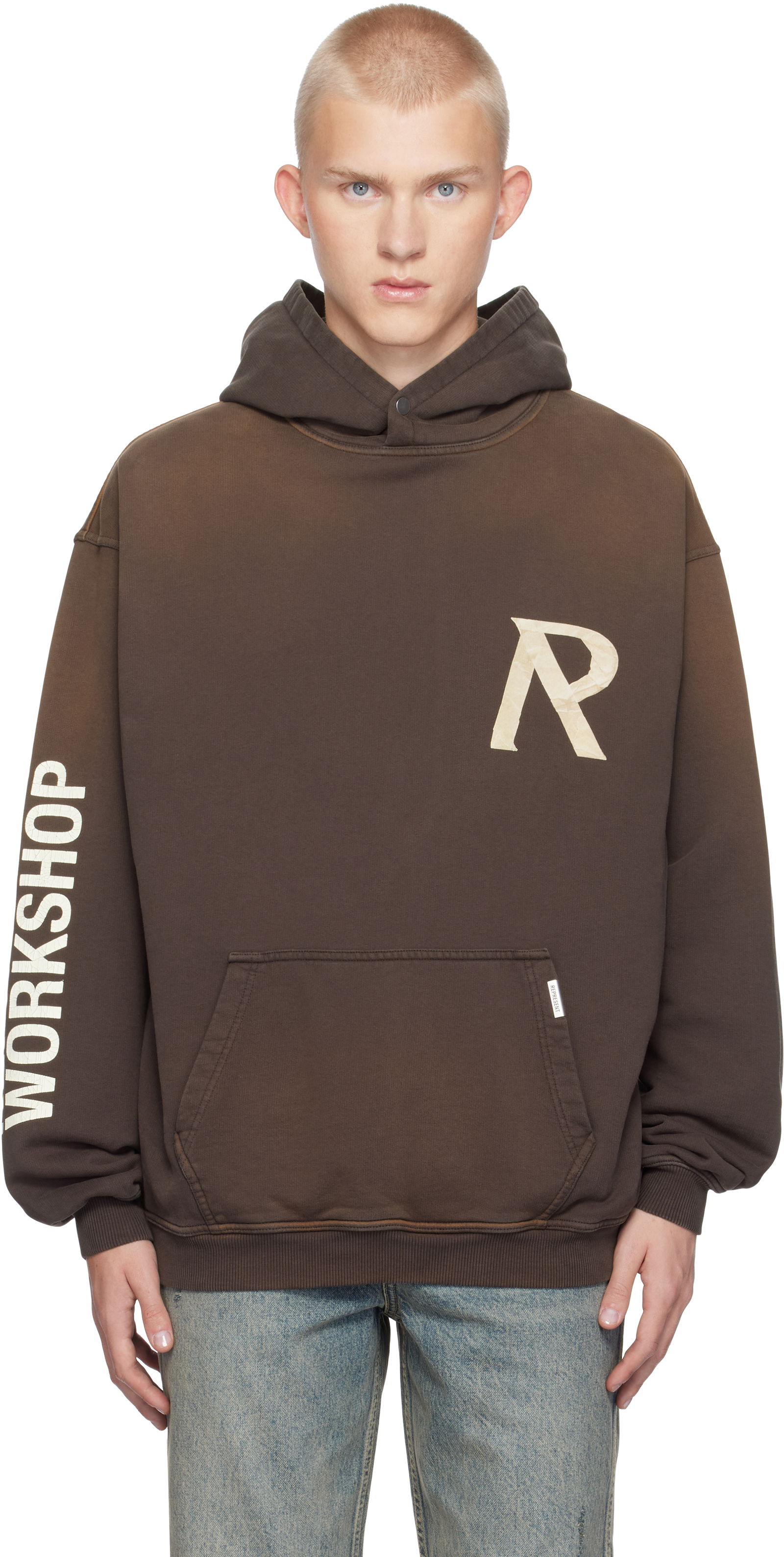 Masking Tape Initial Hoodie