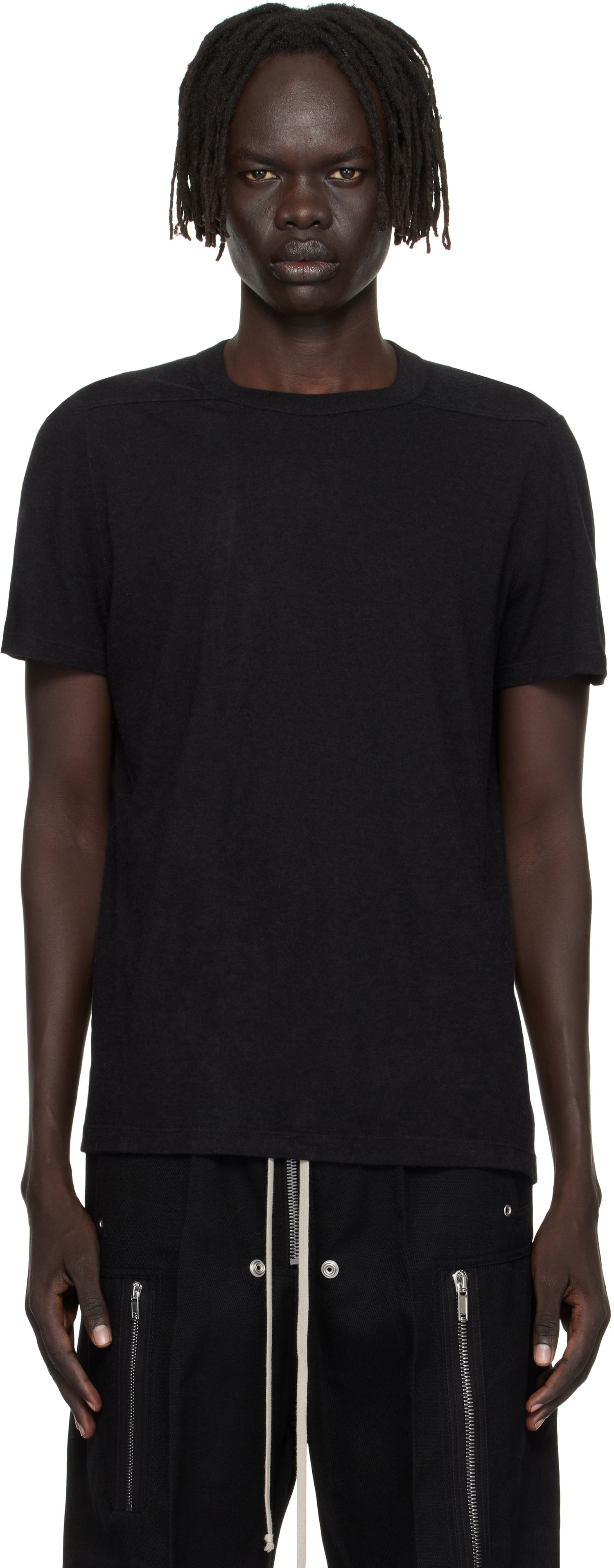 Tričko Rick Owens Rick Owens Concordians Short Level T-Shirt Čierna | RU02E1265 JR, 0