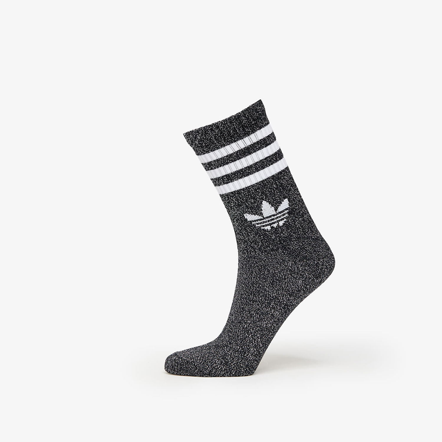 Ponožky adidas Originals adidas 3-Stripes Glitter Crew Socks 2-Pack Čierna | JV6049, 1