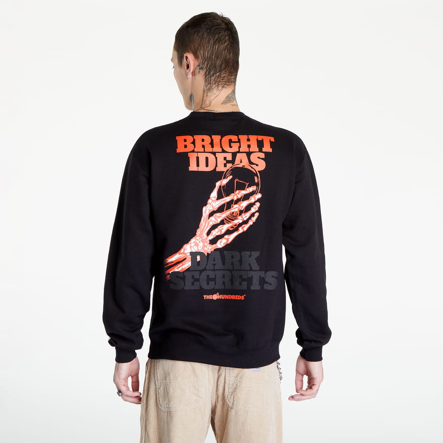 Mikina THE HUNDREDS Bright Ideas Crewneck Sweatshirt Čierna | T22F202038 BLK, 1
