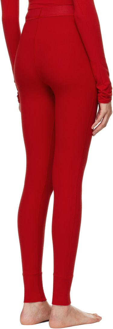 Ponožky SKIMS Rib Leggings Červená | AP-LEG-0039, 2