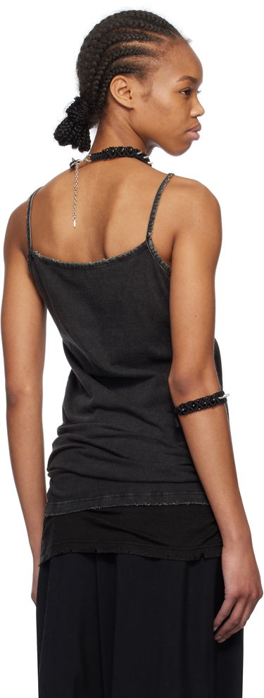 Tielko We11done We11done Layered Sleeveless Tank Top Čierna | WD-TT0-25-703-W-BK, 2