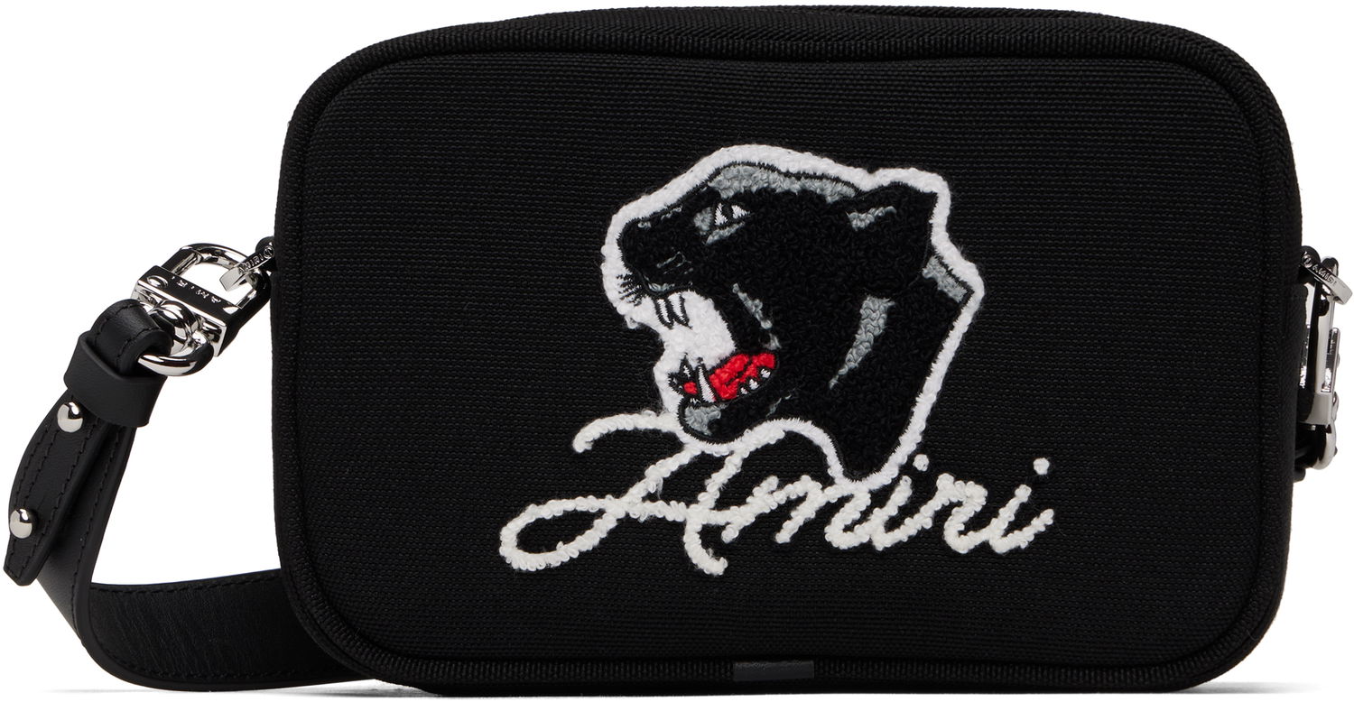 Taška cez rameno AMIRI AMIRI Panther Camera Bag Čierna | AMBGCM1014, 0
