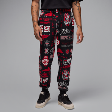 Tepláky Jordan Jordan Essentials Fleece Printed Pants Čierna | HM7257-010, 0