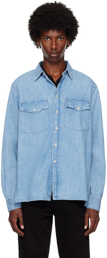 Košeľa Paul Smith PS Paul Smith Flap Pocket Shirt Modrá | M2R-647X-N22096-LT, 0