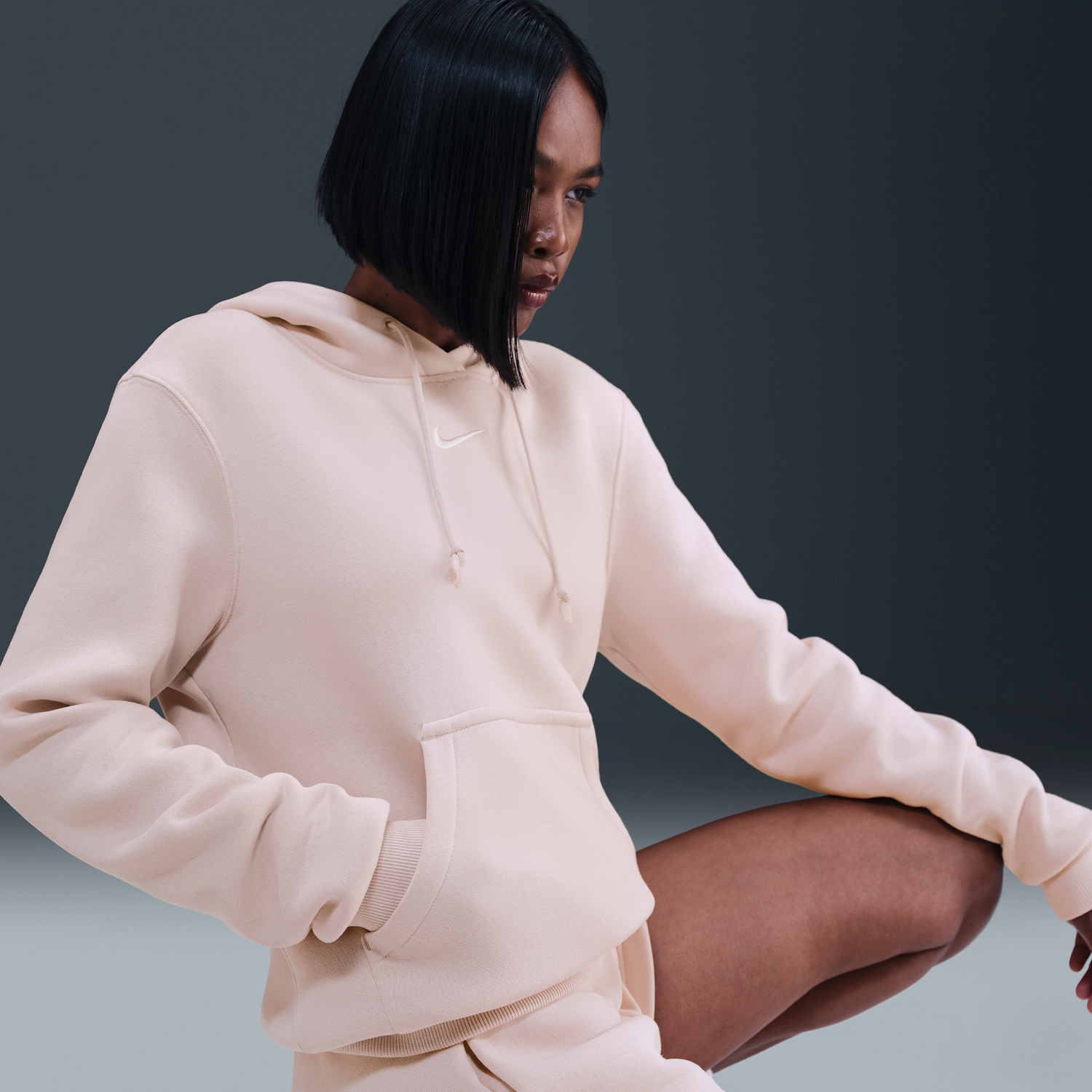 Mikina Nike Phoenix Fleece Standard Fit Hoodie Ružová | HF6839-667, 1