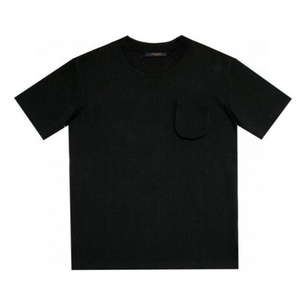 Tričko Louis Vuitton Monogram Dark Print 3D Pocket T-Shirt Čierna | 1A5VI8, 0