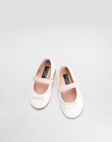 Doplnky Dolce & Gabbana Dolce & Gabbana Patent Leather Ballet Flats First Steps (19-26) Biela | D20093A483187682, 3