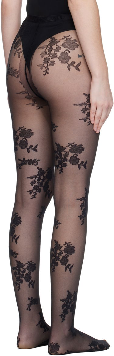 Ponožky Valentino Valentino 'Chez Valentino' Floral Tights Čierna | 7B3KI04Y9LV, 2