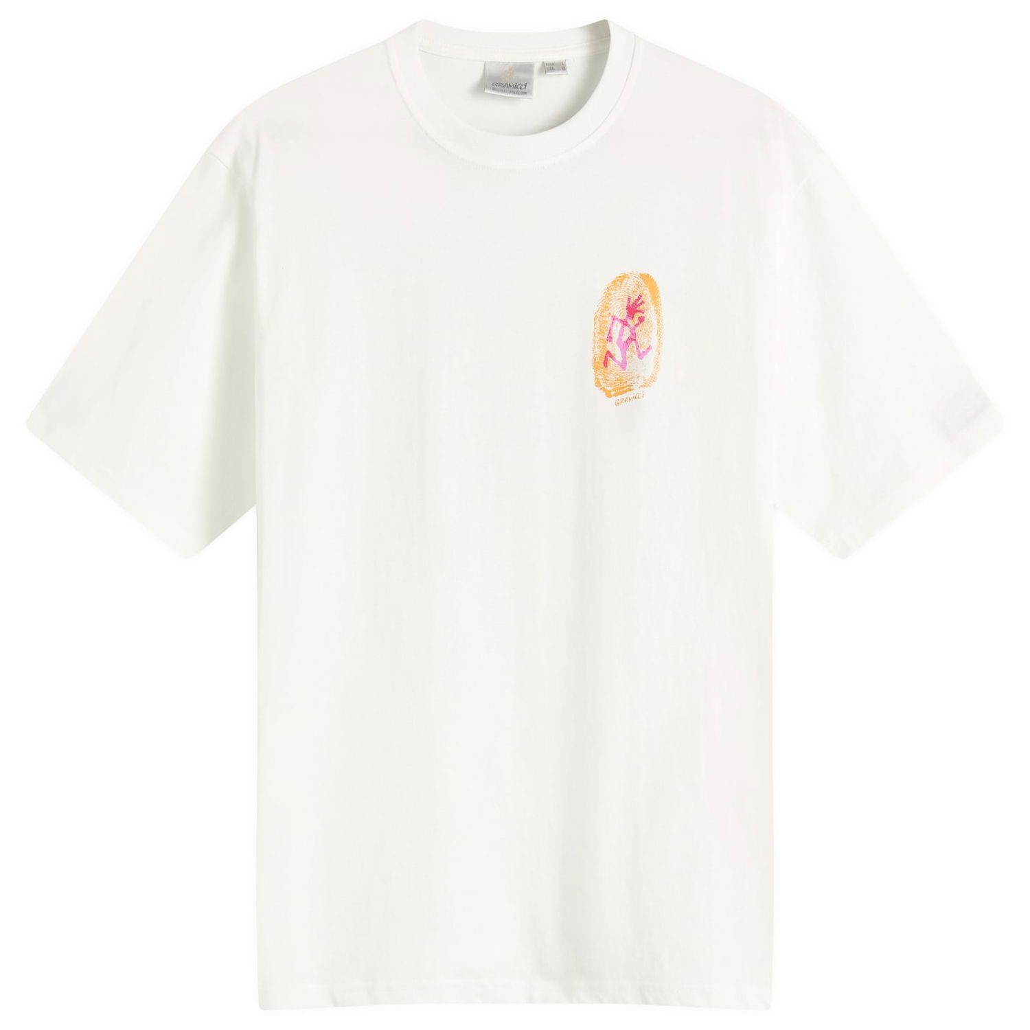 Tričko GRAMICCI Thumbprint Graphic Tee Biela | G5SU-T174-WHT, 0