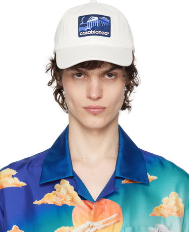 Šiltovka Casablanca Casablanca Greek Temple Baseball Cap Biela | APS25-HAT-002-04, 0