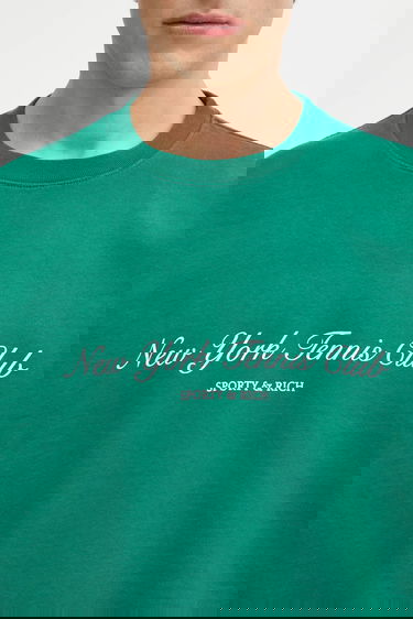 Mikina Sporty & Rich New York Tennis Club Graphic Print Sweatshirt Zelené | ST071621402GR03, 6