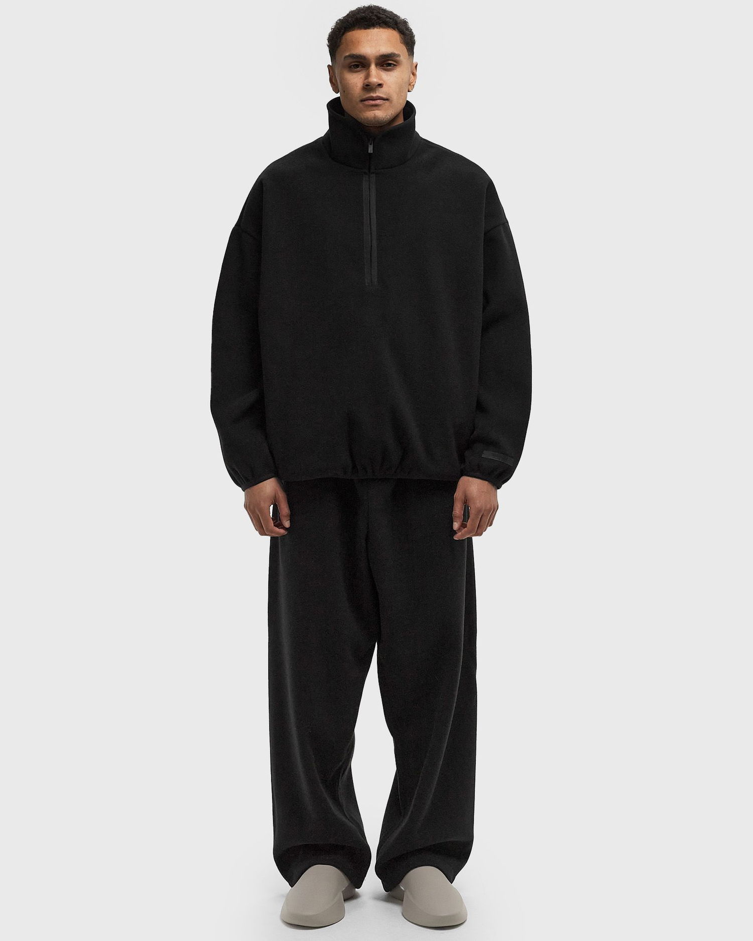 Mikina Fear of God Fear of God Essentials Brushed Half Zip Pullover Čierna | 202HO246420F-001, 1