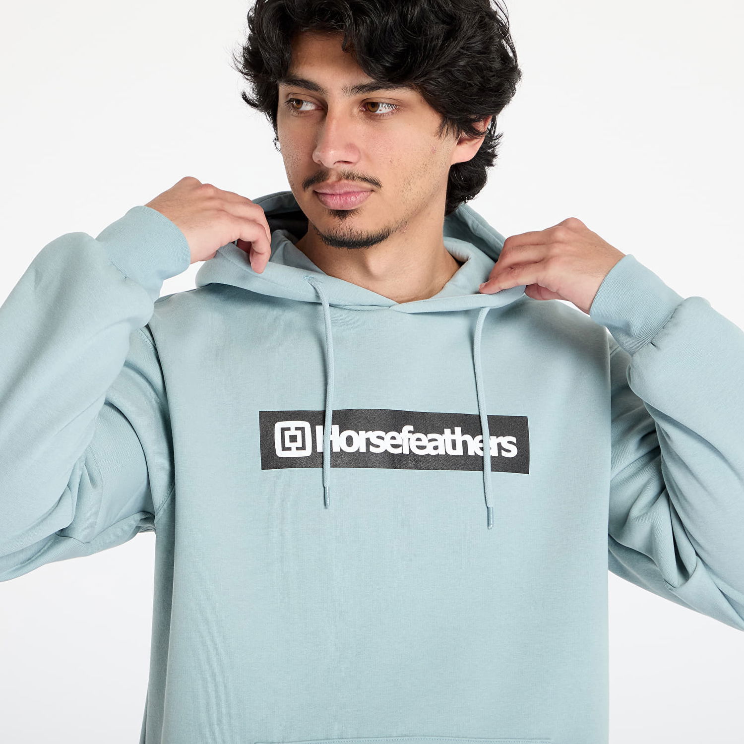 Mikina Horsefeathers Horsefeathers Drown Hoodie Tyrkysová | SM1325J, 1