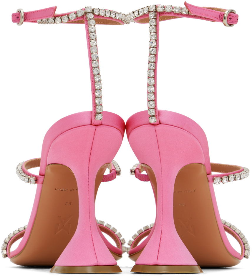 Amina Muaddi Gilda Crystal-Embellished Heeled Sandals