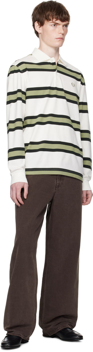 Polo tričko Fred Perry Fred Perry Striped Jersey Polo Biela | M9849, 3