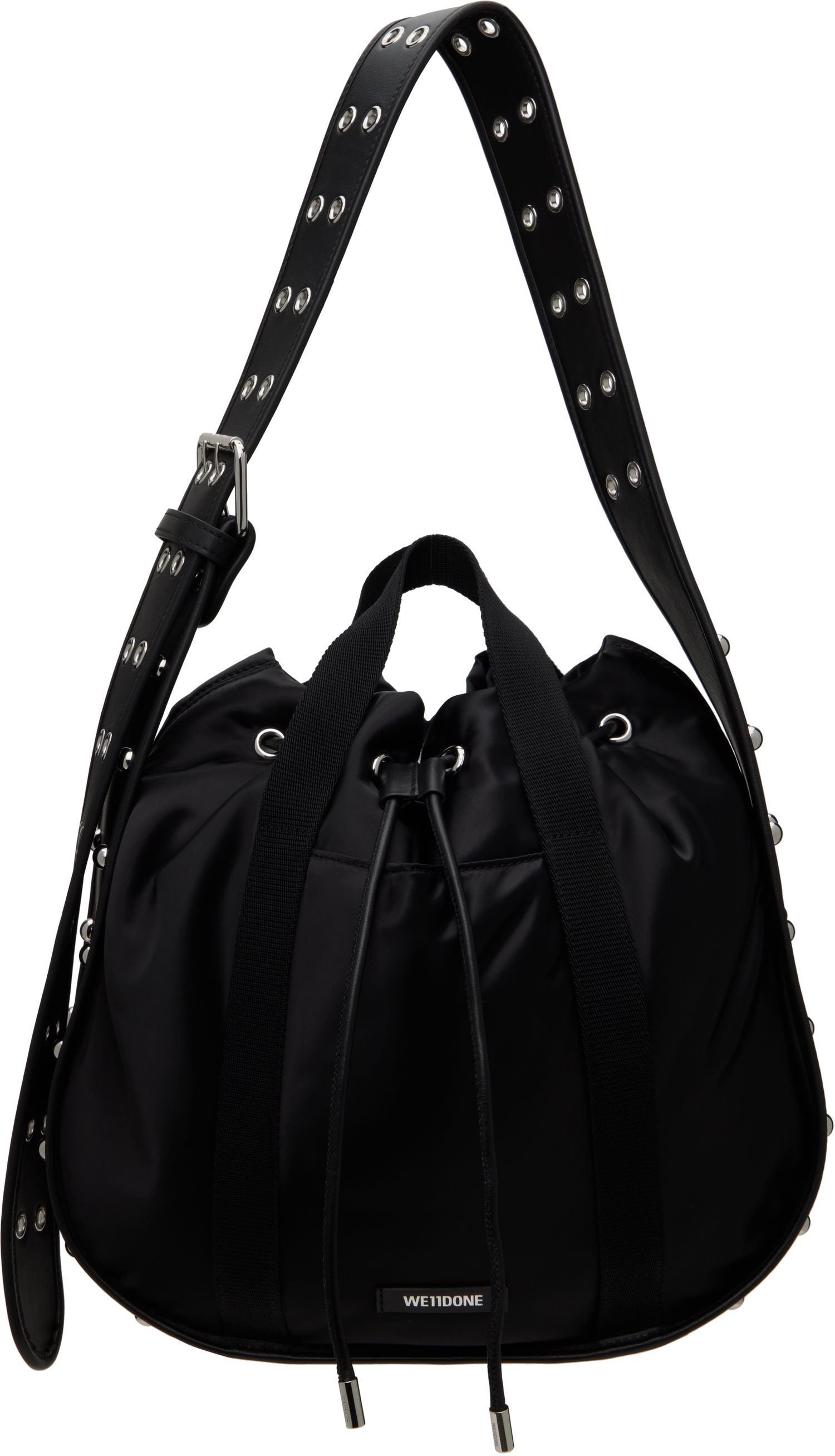 Kabelka We11done We11done Belted Punk Drawstring Bag Čierna | WD-AB0-25-482-U-BK, 0