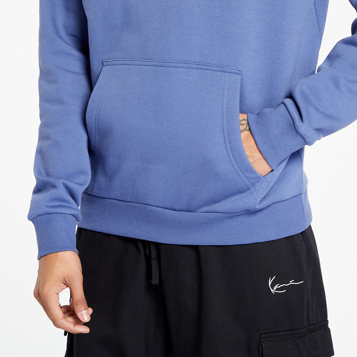 Mikina Karl Kani Small Signature Essential Hoodie Modrá | KM-HD011-092-12, 1