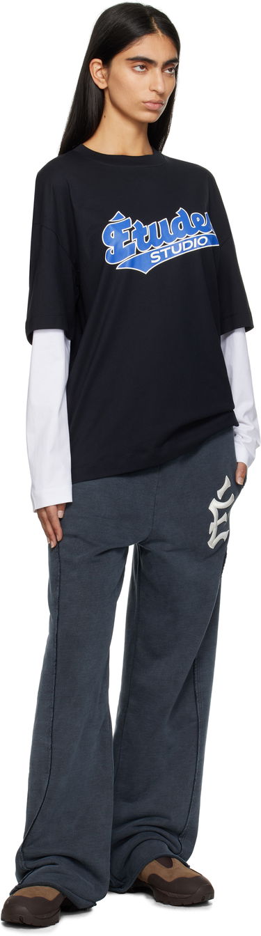 Tričko Études Double Sleeve T-Shirt Etudes Studio Čierna | H24MMTSH184-99, 3